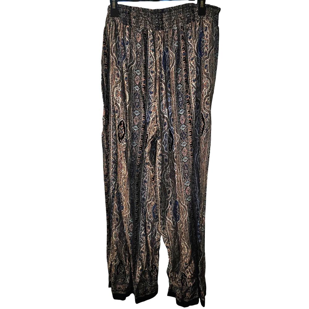 Dressbarn 2X Patterned Wide Leg Pant